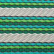 Turquoise, Jade and Lime Wavy Striped Sweater Knit