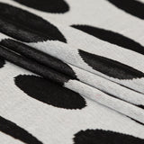 Silver and Black Spotted Stretch Knit