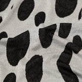Silver and Black Spotted Stretch Knit