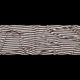 Rosewater and Black Striped Perforated Stretch Knit