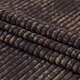 Brown and Black Striped Animal Patterned Stretch Knit
