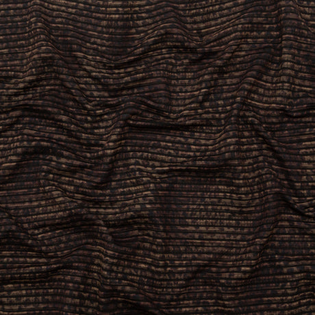 Brown and Black Striped Animal Patterned Stretch Knit