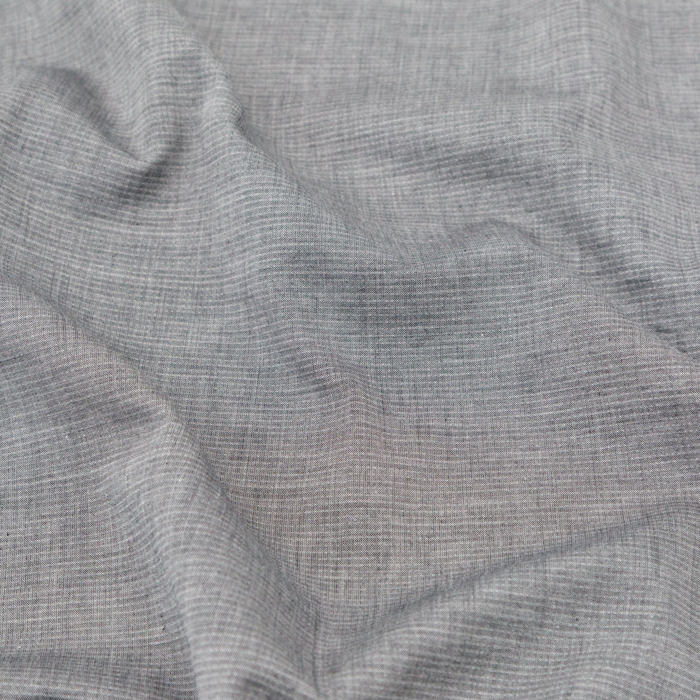Rag & Bone Heathered Gray and White Lightweight Cotton Double Cloth