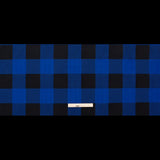 Rag & Bone Heavy Black and Royal Blue Buffalo Check Blended Cotton Woven