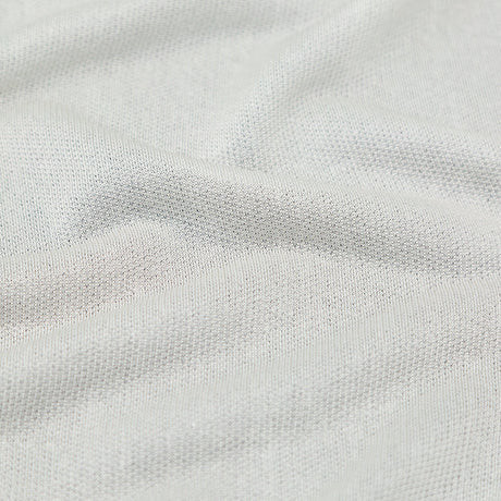 Italian Metallic White Lightweight Sweater Knit