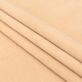 Italian Beige Faux Camel Hair Coating with White Jersey Backing