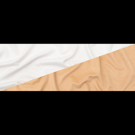 Italian Beige Faux Camel Hair Coating with White Jersey Backing