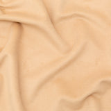 Italian Beige Faux Camel Hair Coating with White Jersey Backing