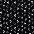 Italian Black and White Printed Stretch Brushed Cotton Twill