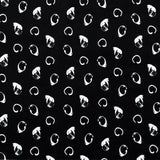Italian Black and White Printed Stretch Brushed Cotton Twill
