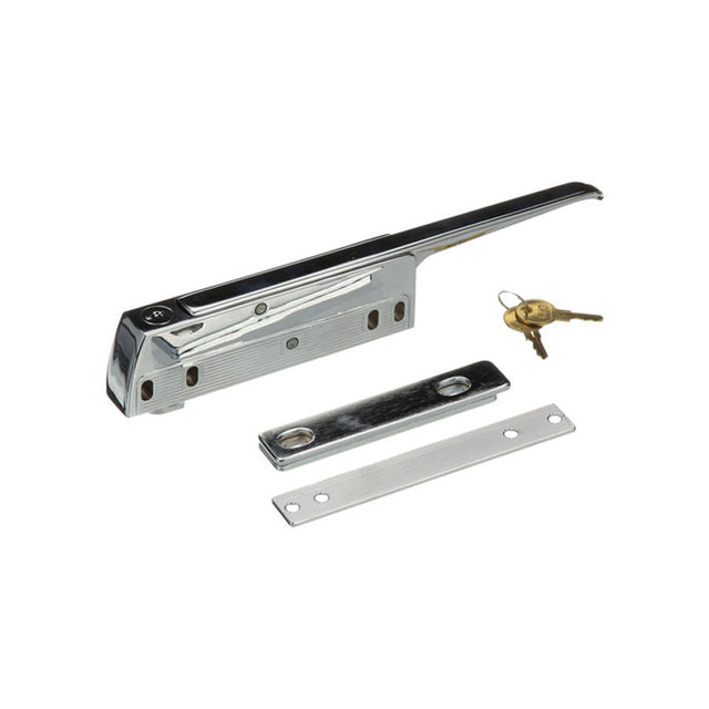 Kason 11-1/2" Magnetic Door Latch with Lock and Strike