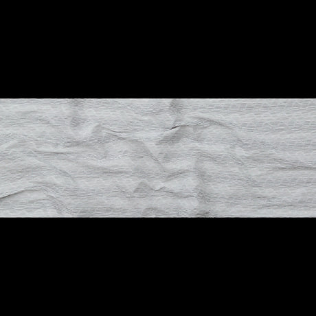 Italian Gray and White Wavy Striped Stretch Novelty Shirting