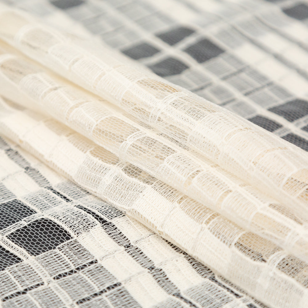 Natural Plaid Polyester Netting