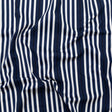 Rag & Bone Navy and White Tactile Striped Cotton Woven