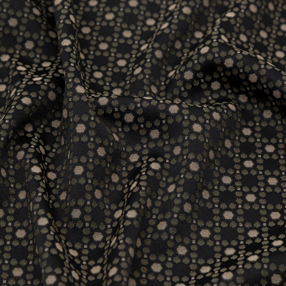 Rag & Bone Black, Bronze and Green Geometric Stretch Jacquard
