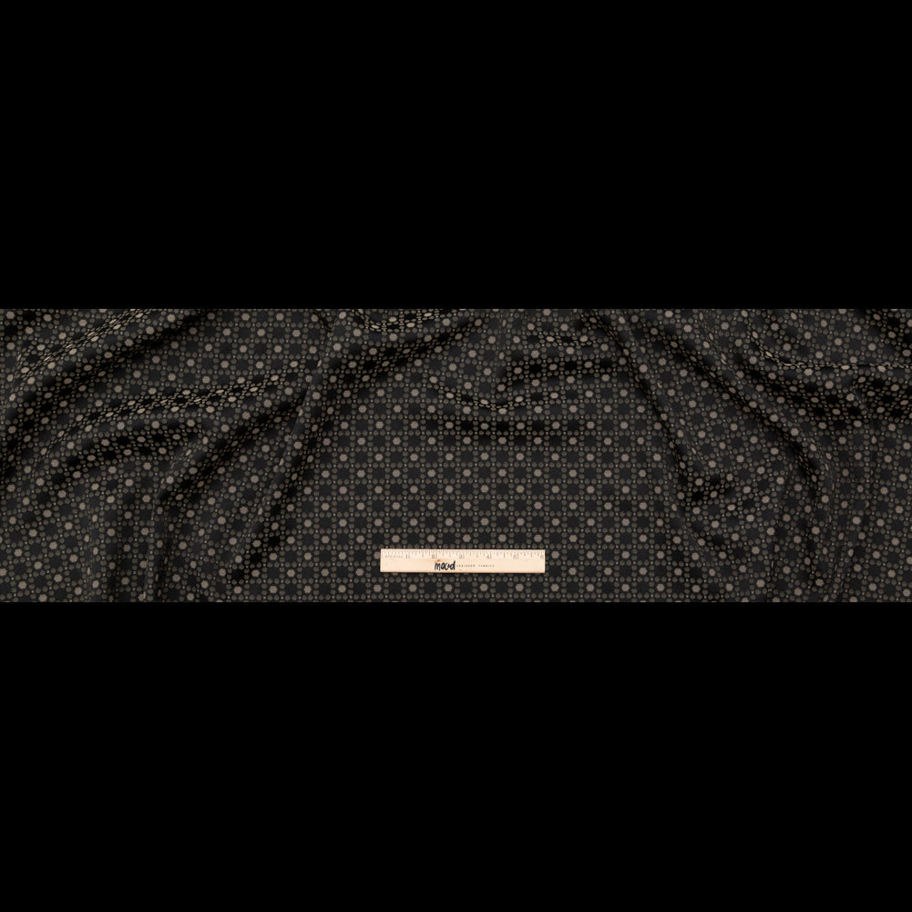 Rag & Bone Black, Bronze and Green Geometric Stretch Jacquard