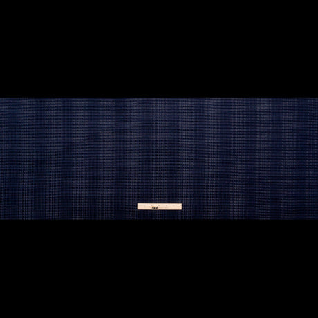 Navy Stretch Polyester Pleated Knit