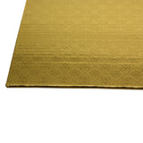 O'Creme Half Size Rectangular Gold Foil Cake Board, 1/4" Thick, Pack of 10