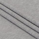 Italian Heathered Gray Brushed Back Viscose Jersey