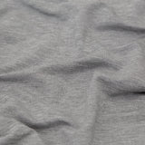Italian Heathered Gray Brushed Back Viscose Jersey