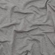 Italian Heathered Gray Brushed Back Viscose Jersey