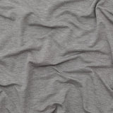 Italian Heathered Gray Brushed Back Viscose Jersey