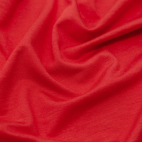 Italian Poppy Red Stretch Viscose Jersey