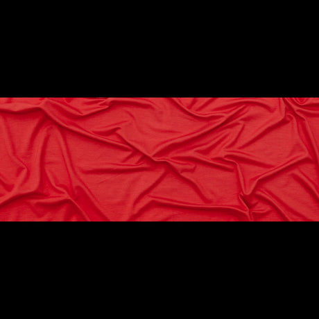 Italian Poppy Red Stretch Viscose Jersey