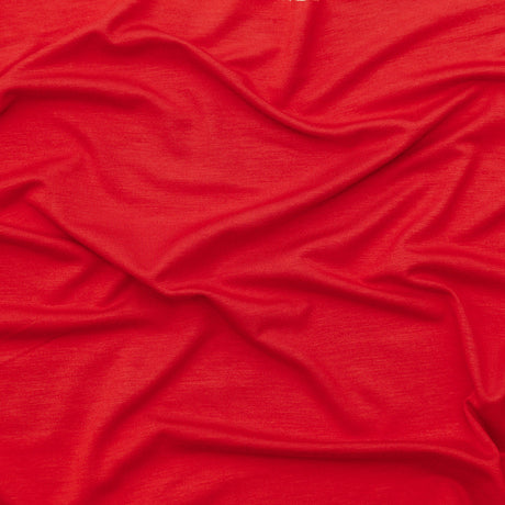 Italian Poppy Red Stretch Viscose Jersey
