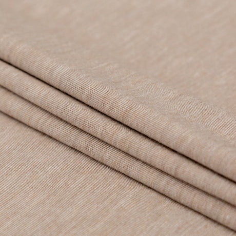 Italian Heather Taupe Stretch Viscose Jersey