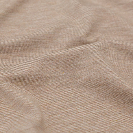 Italian Heather Taupe Stretch Viscose Jersey