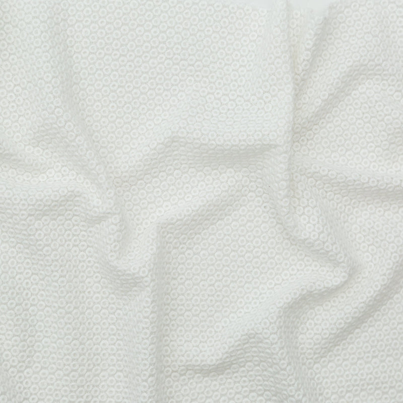 Rag & Bone White Polyester Chiffon with Cotton Embroidered Circles