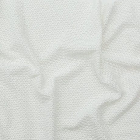 Rag & Bone White Polyester Chiffon with Cotton Embroidered Circles