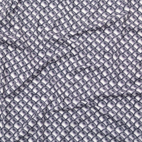 Compression Swimwear Tricot, UV Protective with Aloe Vera Microcapsules - Silver Coins - Caye Collection