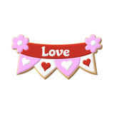 Four Flag Banner Cookie Cutter 4 in B1284