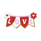 Four Flag Banner Cookie Cutter 4 in B1284