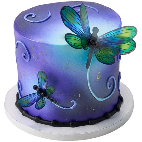 Dragonfly and Butterfly Polly Layon cake toppers - 4 Per Order