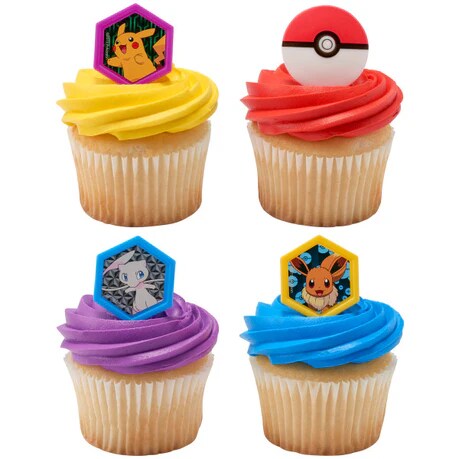 Pokémon I Choose You Cupcake Cake Decorating Rings 12 set