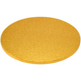 14" Round Gold Foil Cake Board Drum