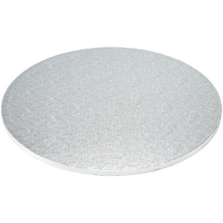 14" Round Silver Foil Cake Board Drum