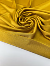 Yellow Polyester Elastane Knitted Fabric