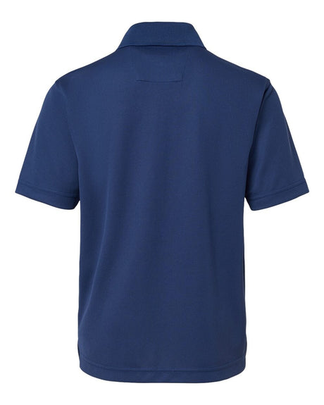 Front view of Paragon Youth Saratoga Performance Mini Mesh Polo Pack 24 for outdoor and active wear