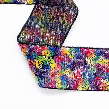 Italian Multicolor Sequin Trim - 1.375"