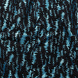 Black and Metallic Light Blue Ikat Brocade