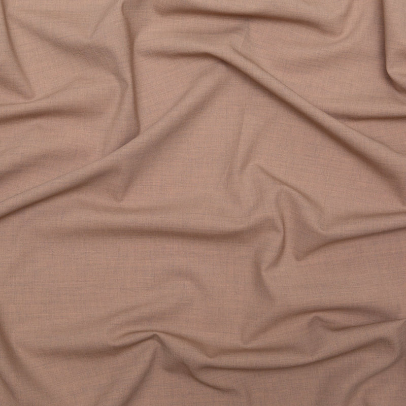 Italian Heather Fawn Stretch Wool Suiting