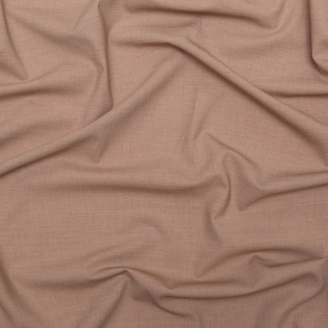 Italian Heather Fawn Stretch Wool Suiting