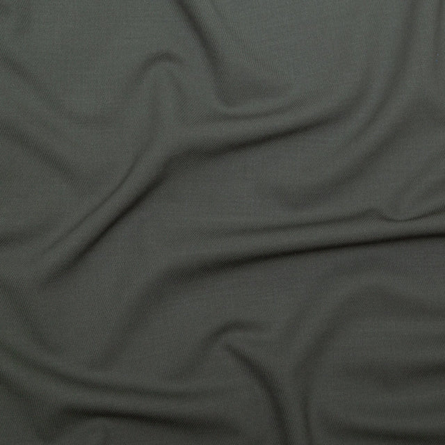 Italian Spinach Stretch Wool Twill