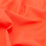 Italian Hot Coral Stretch Cotton Pique
