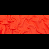 Italian Hot Coral Stretch Cotton Pique