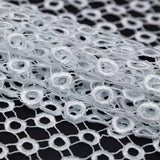 Guipure Lace - White Geometric Circles